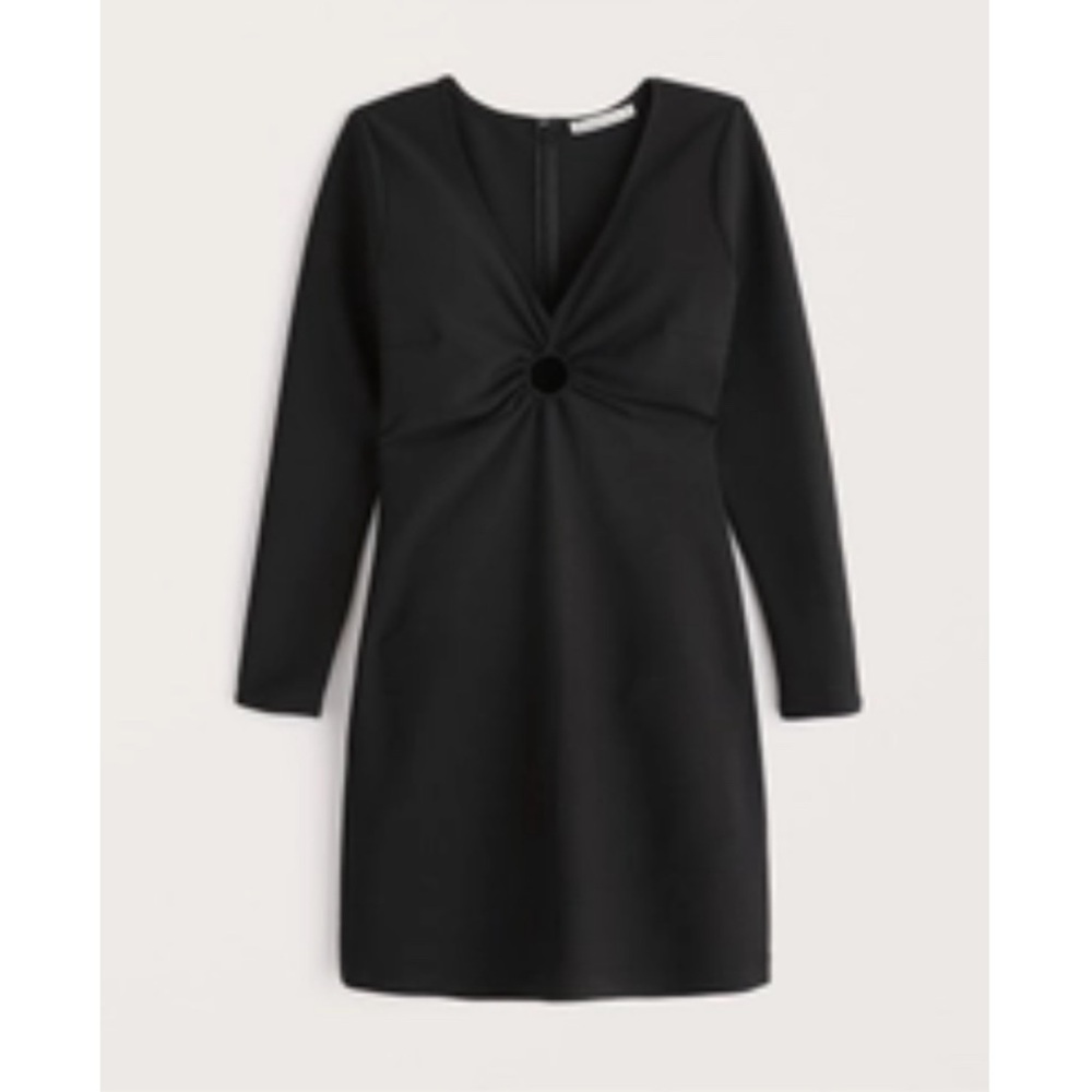 Abercrombie & Fitch long sleeve o-ring midi dress size M Medium